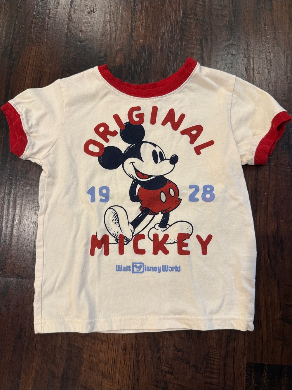 Vintage Disney White Ringer Tee